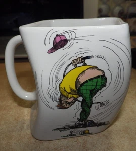 TAZA DE GOLF 1991 DE COLECCIÓN REGALOS DE GOLF INC LOS RESULTADOS DE OVER SWING TAZA DE CAFÉ CÓMICA - Imagen 1 de 4