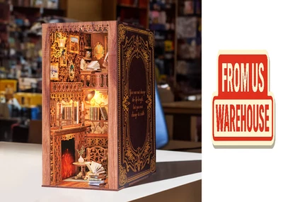 CUTEBEE DIY Book Nook Kit Eternal Bookstore Miniature Wooden Diorama Craft Set. - Image 1 of 4