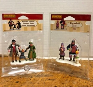 Lemax 2 Figurines #62313 & #62283 (Couple w/Child & Musicians) NEW & Ships Free! - Picture 1 of 3