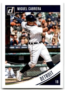 2018 Donruss Blank Back Miguel Cabrera Detroit Tigers #156