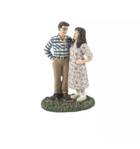 Department 56 Mr. & Mrs. Maitland 6014734 2024 Beetlejuice Village chiave platino - Foto 1 di 8