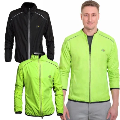 Cycling Windproof Long Sleeve Jacket UV Sun Protective Waterproof Sportswear USA - Image 1 of 4