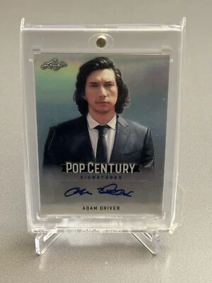 Adam Driver 2018 Leaf Pop Century Autograph Card Star Wars Kylo Ren Auto - Image 1 of 2