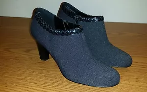 Liz Claiborne Jilly grau Seitenreißverschluss Stiefeletten Stiefel Filz Typ Stoff Größe 7,5 M - Bild 1 von 5