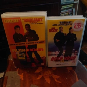 Rush Hour BIG BOX EX RENTAL + Rush Hour 2 - 2 VHS COLLECTION - CHRIS TUCKER - Picture 1 of 8