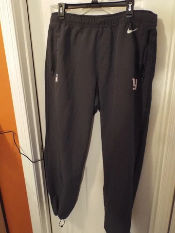 Nike XL NFL NY Giants Drawstring Waist Track Pants Elastic Drawstring Ankle Cover