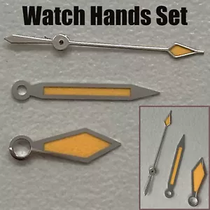 Watch Hands Luminous Wristwatch Orange Pointer for NH35 NH36 Watch Movement #JCH - Picture 1 of 3