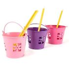 15x Mini Flower Punched Pail Favours! Craft Wedding Fabour Bucket Lot