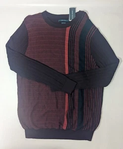 NEW- LT Tall Mens Perry Ellis Pullover Crewneck Sweater Cotton Modal Red Maroon - Bild 1 von 9