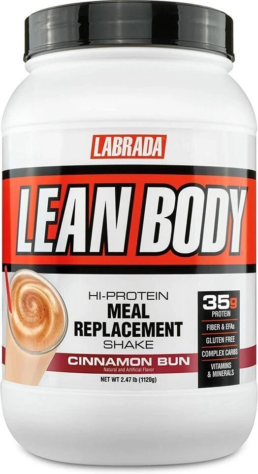 Batido de reemplazo de comidas Labrada Lean Body Hi Protein 2,47 lb tinas elige sabor nuevo Foto 1 de 4