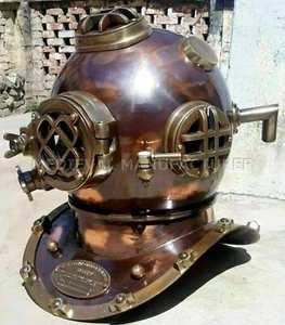 US Navy Boston Tauchhelm Scuba Mark V Tauchen Taucherhelm Halloween Geschenk US - Bild 1 von 3