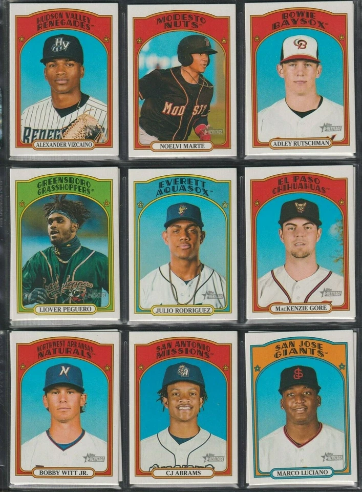 2021 Topps Heritage Minor League Baseball 1-220 Base & Short Prints You Choose  - Image 1 of 1