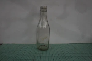 Old Clear Glass Ketchup, Catsup Bottle 8 ½ inch with Metal Cap - Imagen 1 de 9