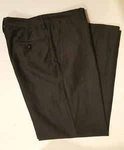 Kiton Black Wool/ Linen/ Silk Blend Wide Leg Pants Sz. EU 44/ US 8 - Picture 1 of 6