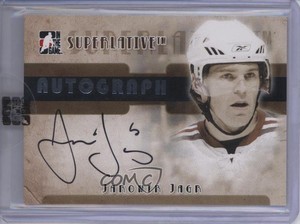 2007-08 ITG Superlative Auto Silver /50 Jaromir Jagr #A-JJ Auto
