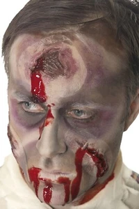 Loch im Kopf Halloween gefälschte Latexnarbe Kostüm Zombie Special FX Make-up - Bild 1 von 1