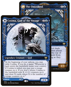 MTG Showcase Kaldheim KHM Cosima, God of the Voyage / The Omenkeel MINT - Picture 1 of 1