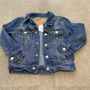 Levi Denim Jacket Trucker Red Tab Girls And Boys Size XS 3-4 Years - Picture 1 of 8