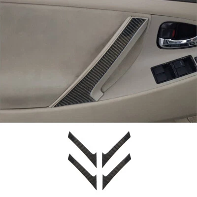 4Pcs Carbon Fiber Interior Door Pull Panel Cover Trim For Toyota Camry 2007-2011 - image 1 of 4