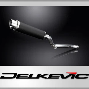 Kit silenciador de escape de carbono redondo de 14" sin cordones Suzuki DR-Z400S 2000-2024 - Imagen 1 de 5