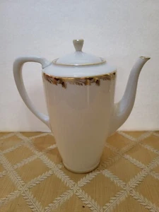 Lenox Essex Maroon Coffee Pot and Lid EUC - Picture 1 of 3
