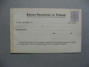 FINLAND, return card 1876 10 p, mint - Picture 1 of 2