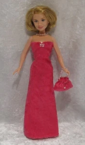 Passend für 10" Modepuppen, Kleid, Halskette, Handtasche Set #40 Olsen - Bild 1 von 3