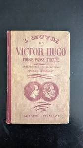 Livre L'oeuvre VICTOR HUGO 1931 Poésie Prose Théâtre Maurice LEVAILLANT Rare - Bild 1 von 18