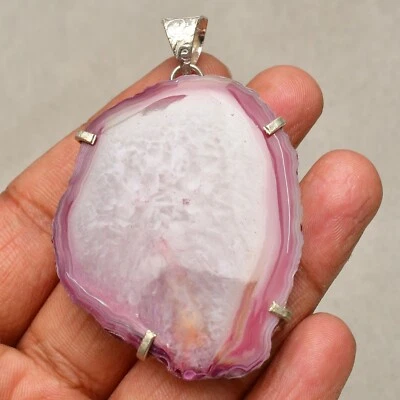 Pietra preziosa quarzo solare 925) ciondolo gioiello fatto a mano in argento ... - Immagine 1 di 4