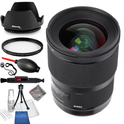 Sigma 28mm f/1.4 DG HSM Art Lens for Nikon F UV Bundle - AUTHORIZED DEALERS - Image 1 of 2