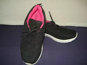 ACTIONFLEX DAMEN SCHWARZ MIT ROSA BORTE NETZ SCHNÜRSCHUHE GRÖSSE 6 - Bild 1 von 18