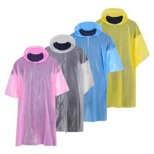 Adult Reusable Emergency Raincoat Poncho Waterproof Rain Camping  Hiking Camping - Picture 1 of 10