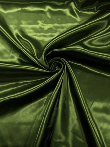 58-60" Solid Charmeuse Satin Light Weight Soft Bridal Fabric - 100% Polyester - Picture 1 of 102
