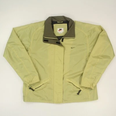 Jaqueta impermeável feminina Nike tamanho XL (16-18) verde ventilação traseira pesca ao ar livre - Imagem 1 de 4