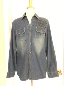 EPIC THREADS denim jean shirt big boys size XL - Picture 1 of 6