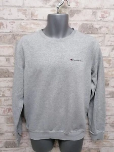 Champion Cotton Blend Spellout Crewneck Pullover Sweatshirt Mens Size M - Picture 1 of 11