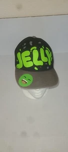 Jelly Youth Hat Cap Adjustable Strapback Green On Black - Picture 1 of 6
