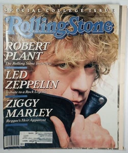 ROBERT PLANT Led Zeppelin Ziggy Marley Rolling Stone Magazine March 24 1988 - Picture 1 of 1