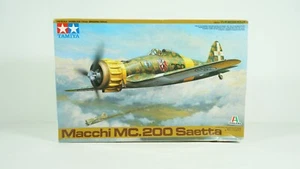 Tamiya 1:48 Model Plane Kit Macchi MC.200 Saetta Fighter Item 37007 NEW W19 - Picture 1 of 14