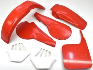 Plastic Kit 81 CR250 R Front Rear Fenders Side Panels Front Number Plate #D282* - Picture 1 of 8