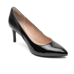 Black Shoes UK 6 Rockport Women's Comfort Heel Total Motion Pump EU 39.5 US 8.5 - Picture 1 of 6