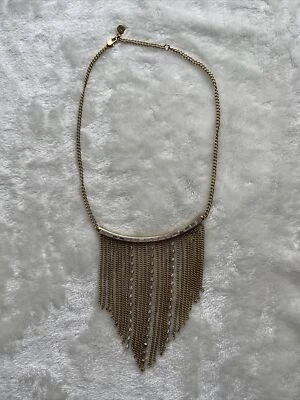 Michael Kors Modern Fringe Gold Tone Adjustable Length Necklace - Image 1 of 4