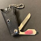 Small Keychain Combination Knife File Screwdriver w/ Plastic Cover 2 1/4"