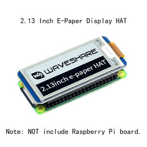 2.13" E-ink Eink Display Screen HAT für RPI Raspberry Pi Zero 2 W A 3 Model B 4