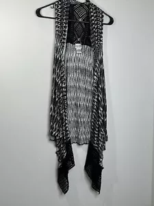 Chico's Travelers size 1 Geometric Print Boho Vest 1 M 4 6 (09) - Picture 1 of 11