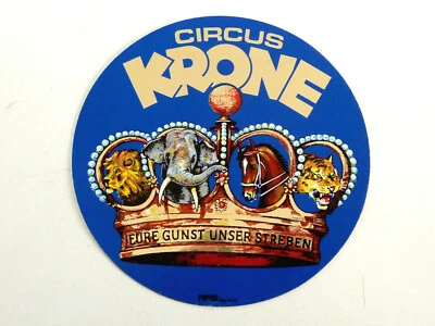 Zirkus CIRCUS KRONE * Aufkleber um 1975 - Bild 1 von 2