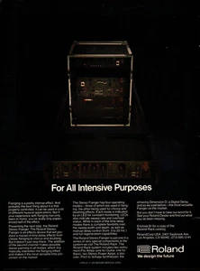 De colección Años 70 ROLAND STEREO FLANGER REVISTA ANUNCIO IMPRESO Para Todos los Propósitos Intensivos Pinup - Imagen 1 de 1