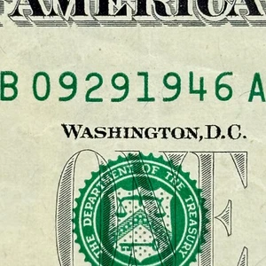 September 29th 1946 Dollar Sept 29 1946 Birthday Anniversary Fancy Serial Number - Picture 1 of 3