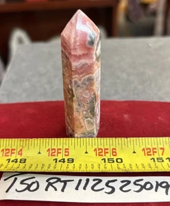 Torre de piedras preciosas de pirita rodocrosita genuina de 63 gramos de alto de 2,8”, cristal curativo - Imagen 1 de 2