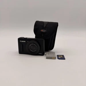 Canon PowerShot S100 12.1MP Digital Camera – Black – 5x Zoom, GPS – Tested/Japan - Picture 1 of 8